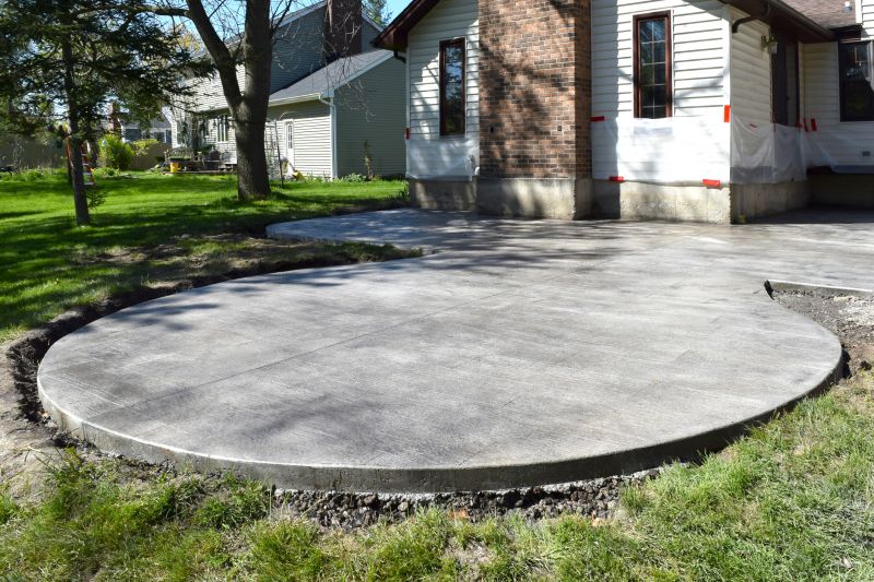 Cement Patio Repair detail