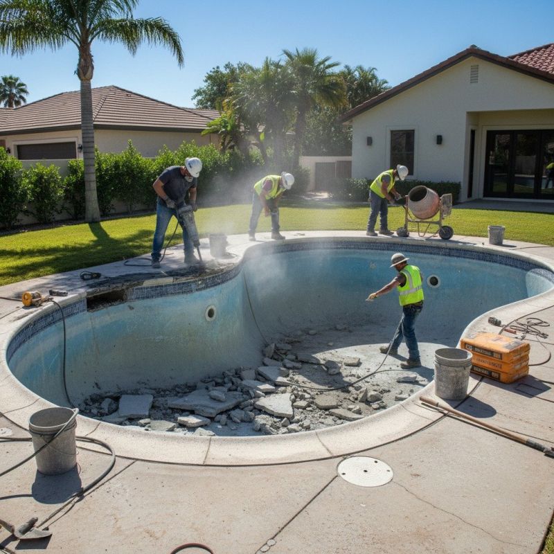 Poolside Concrete Repair